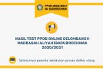 Pengumuman Test Online PPDB