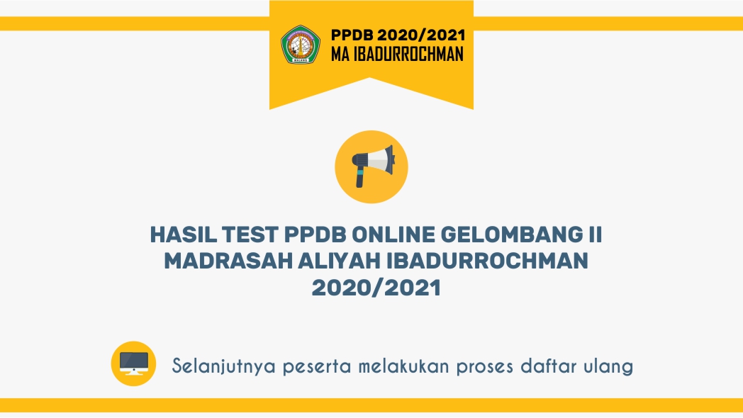 Pengumuman Test Online PPDB